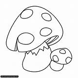 Mushroom coloring Pages To Download And Print For Free sketch template