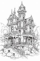 Haunted Mansion Color Sheets Free  Printable sketch template