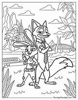 20 Zootopia Coloring Pages Free PDF Printables sketch template
