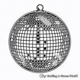 Disco Ball Coloring Pages  Free & Printable sketch template