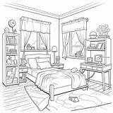 Coloring Pages Bedroom Free Printable Ring Drawing  sketch template