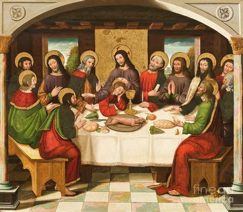 The Last Supper Painting by Master of Portillo