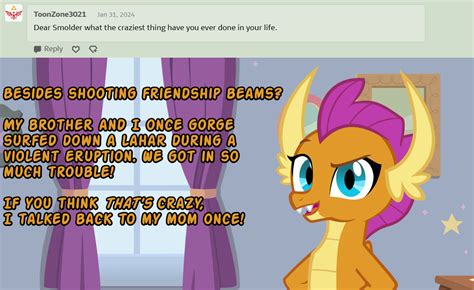 Ask Smolder part 20 by QueenCold on DeviantArt