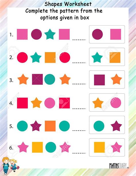 Patterns – UKG Math Worksheets