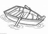 Row Boat Coloring Page sketch template