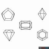 Gems Coloring Page  Easy Drawing Guides sketch template