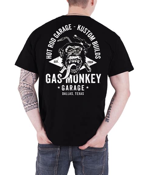 Gas Monkey Garage T Shirt Official GMG Logo Kustom Builds new Official ...