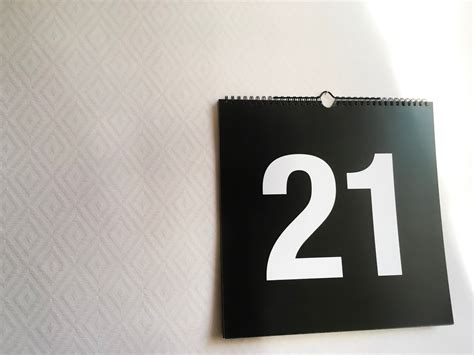 Modern Minimalist Calendar Black & White Calendar 2020 Wall - Etsy