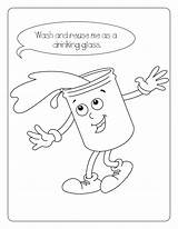 Drinking Water Coloring Pages At GetColoringscom  Free Printable sketch template