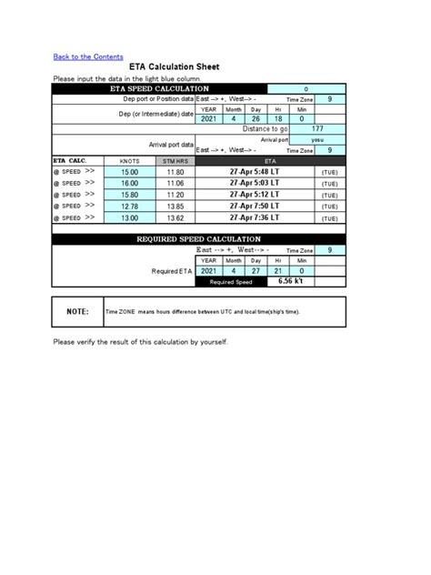 Master ETA Calculation | PDF | Speed | Motion (Physics)