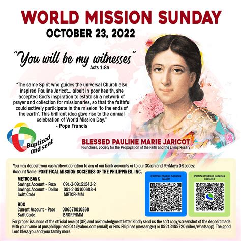 World Mission Sunday 2022 – Pontifical Mission Society Philippines