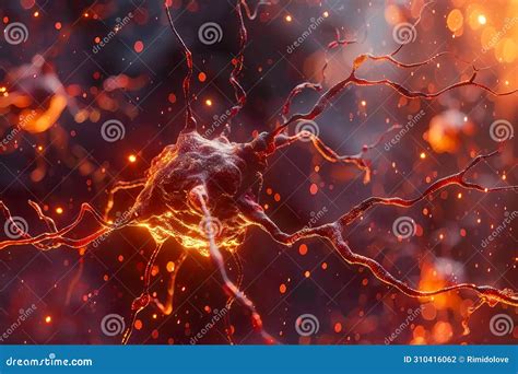 Neurons Firing in the Human Brain Stock Photo - Image of neurons ...