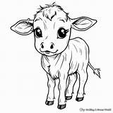 Calf Coloring Pages  Free & Printable sketch template
