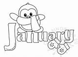 Winter Month Of January Clipart Kid – Coloring Page sketch template