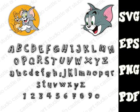 Cartoon SVG Cartoon Vector Cartoon Font SVG Cartoon - Etsy