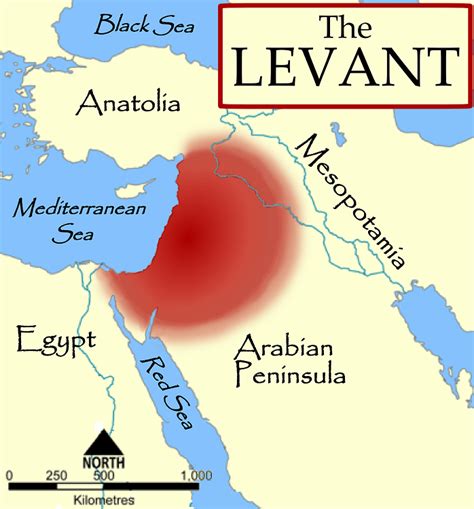 Map of the Levant (Illustration) - World History Encyclopedia