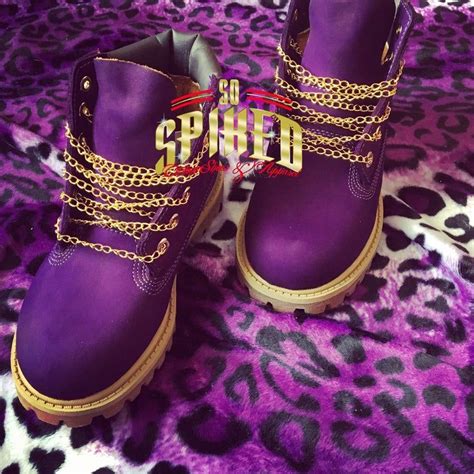 Timberland Stiefel Outfit, Purple Timberland Boots, Custom Timberland Boots, Swag Shoes, Women's ...