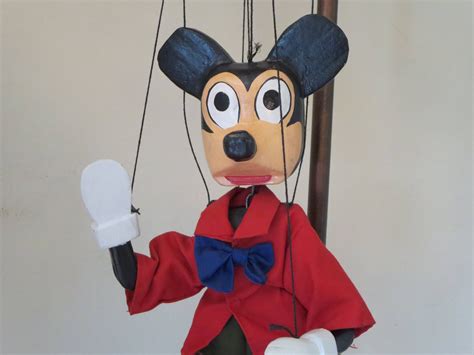 VINTAGE DISNEY PUPPET Wire Puppet Mickey Mouse Wooden Toy - Etsy Canada | Walt disney mickey ...