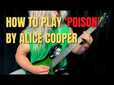 How to Play 'Poison' by Alice Cooper (Main Riff - Guitar Lesson) - YouTube