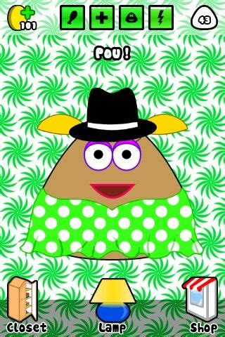 this pou game is so weird and cool at the same time ! | Hats, Weird, Sombrero