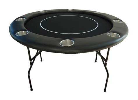 Round Poker Table with Folding Metal Legs | Liberty Games