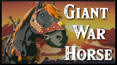 [Zelda Breath of the Wild] How to get the Giant Horse (Ganon's Horse) - YouTube