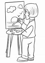 Artist Drawing Sea Coloring Page  Free Printable Pages For Kids sketch template