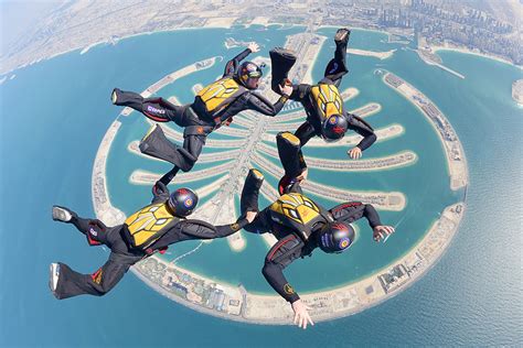 Skydiving Over Palm Jumeirah Dubai Photo | One Big Photo