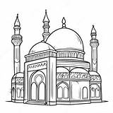 Beautiful Mosque Coloring Page  Pagescom sketch template