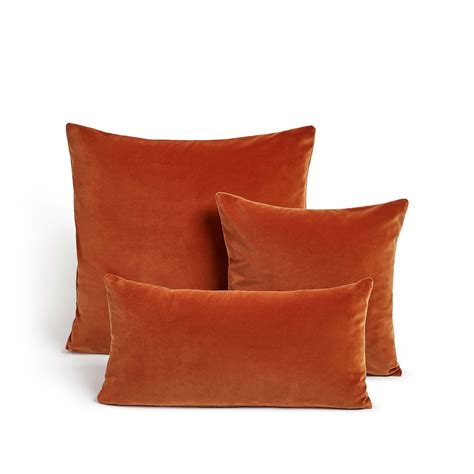 Soho Home, Monroe Large Square Cushion, Burnt Orange Orange Sofa ...