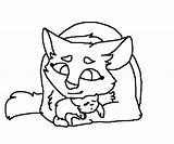 Warrior Cat Kit Base Sketch Coloring Page sketch template