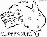 Australia Flag For Coloring Pages sketch template
