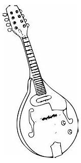 Mandolin coloring page  Free Printable pages On Colooricom sketch template