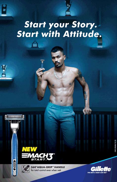 Gillette New Mach3 Start Your Story Start with Attitude Ad - Advert Gallery