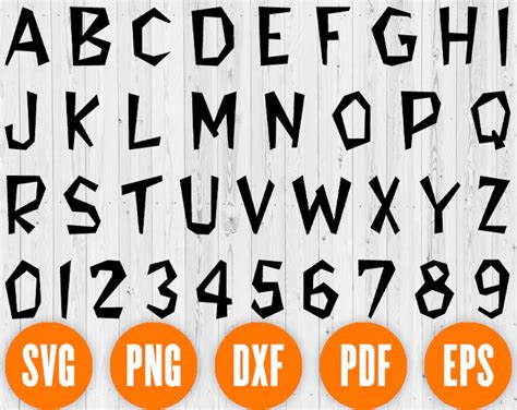 Flintstones Font SVG Flintstones Alphabet Flintstones | Etsy