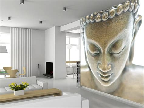 Buddha Portrait Wallpaper | Wallsauce US | Buddha decor, Buddha home decor, Buddha wall decor