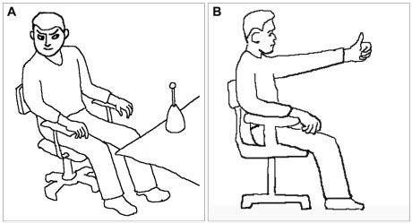 Exercises for enhancing gaze stability. A: Head turns. B: Head-trunk ...