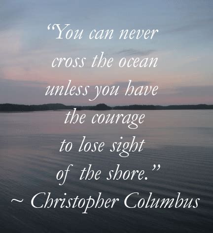 Christopher Columbus inspirational quote | Carol Chapman