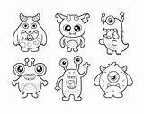 Cute Cartoon Monster Coloring Page From Monsters Cate  Vrogueco sketch template
