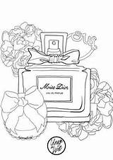 Perfume Bottle Coloring Page At GetColoringscom  Free Printable sketch template