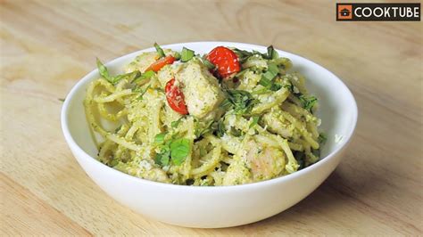 Pesto Chicken Spaghetti Recipe - YouTube