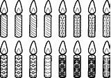 candle coloring Page  Wecoloringpagecom sketch template