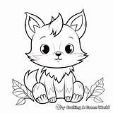 Fall Fox Coloring Pages  Free & Printable sketch template