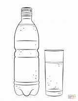 Water Bottle And Glass coloring Page  Free Printable Coloring Pages sketch template