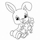 Bunny Coloring Pages sketch template