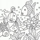 Printable Coloring Pages Fish sketch template