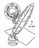 ABC Coloring Activity Sheet  Quill Objects coloring Page Notepad sketch template