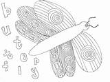 Minibeasts Colouring Sheets sketch template
