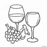 Wine Glass Coloring Page 65673 51976 sketch template