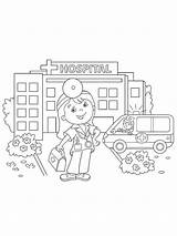 Krankenhaus Ausmalbilder  Kostenlose Malvorlagen sketch template